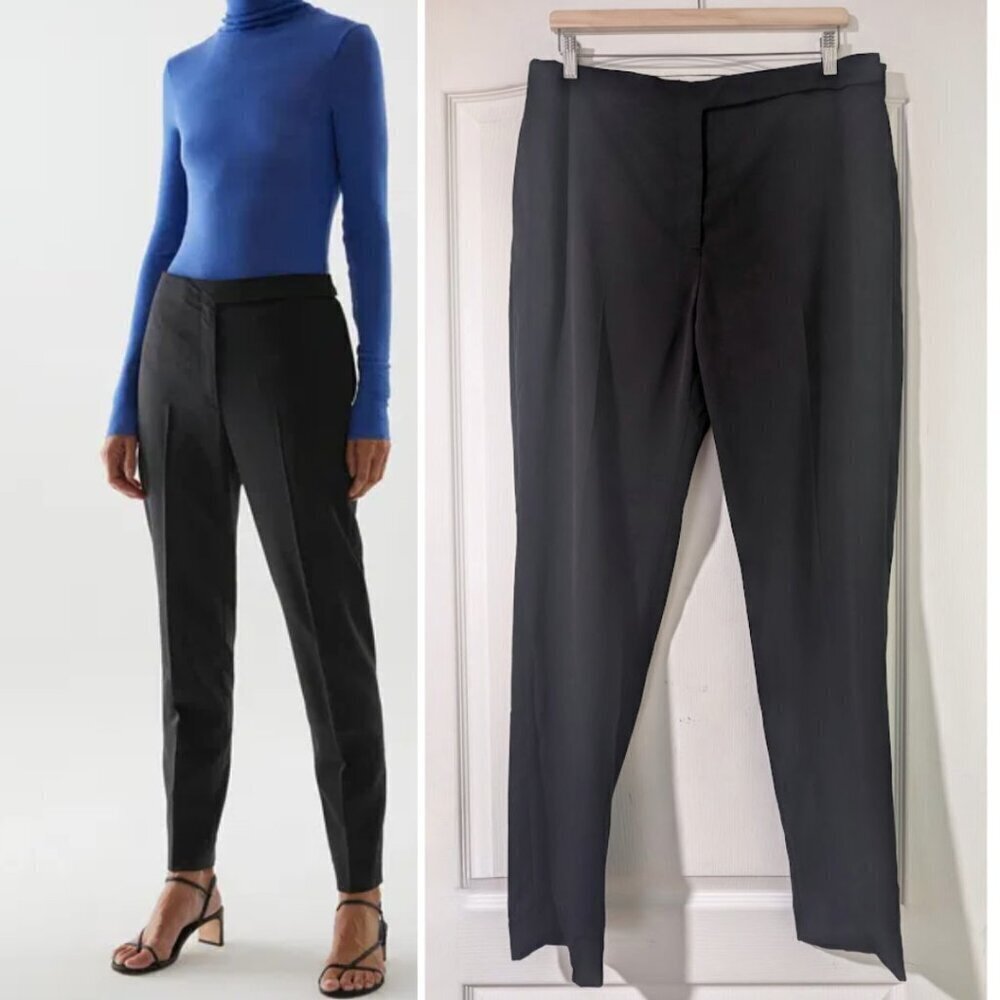 NEW COS | Tailored Wool Slim-Fit Trousers In Black
